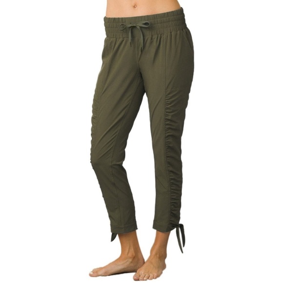 [L]PrAna Green Bindu Pant Jogger Sweatpants with Elastic Waistband - Picture 2 of 13